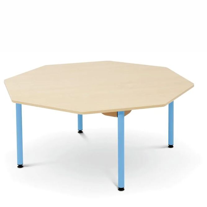 8-Eck Tisch 120 cm laminiert, 5 Farben, 4 Höhen